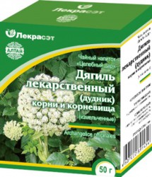 Дягиля корневища с корнями, сырье 50 г 1 шт