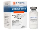 Вориконазол, лиофилизат для приготовления концентрата для приготовления раствора для инфузий 200 мг 3400 мг 1 шт флаконы