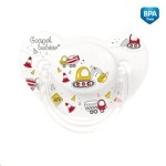 Соска-пустышка силиконовая, Canpol babies (Канпол бебиз) арт. 22/555 (210410041) Машины анатомическая с 18+ мес