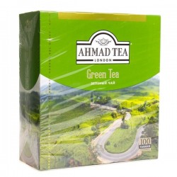 Чай зеленый, Ahmad Tea (Ахмад Ти) 2 г №100 Грин пакетики с ярлычками