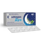 СонНорм Дуо, таблетки покрытые пленочной оболочкой 3.00 мг+1.16 мг+28.00 мг 20 шт
