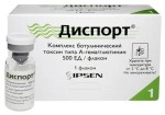 Диспорт, лиофилизат для приготовления раствора для инъекций 500 ЕД 1 шт флаконы
