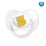 Соска-пустышка силиконовая, Canpol babies (Канпол бебиз) 1 шт арт. 22/517 (210410021) круглая прозрачная 18+ мес мишка