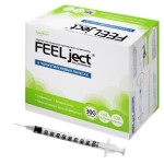 Шприц инсулиновый, FEELject (Филджект) 1 мл р. 0.3ммх12.7мм 30G 100 шт u-100 с интегрированной иглой